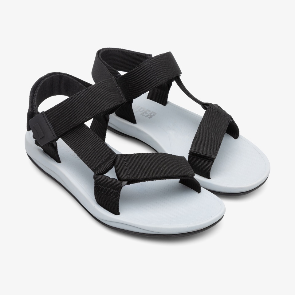 Camper Match Black - Camper Mens Sandals ||8263-NOYMK||